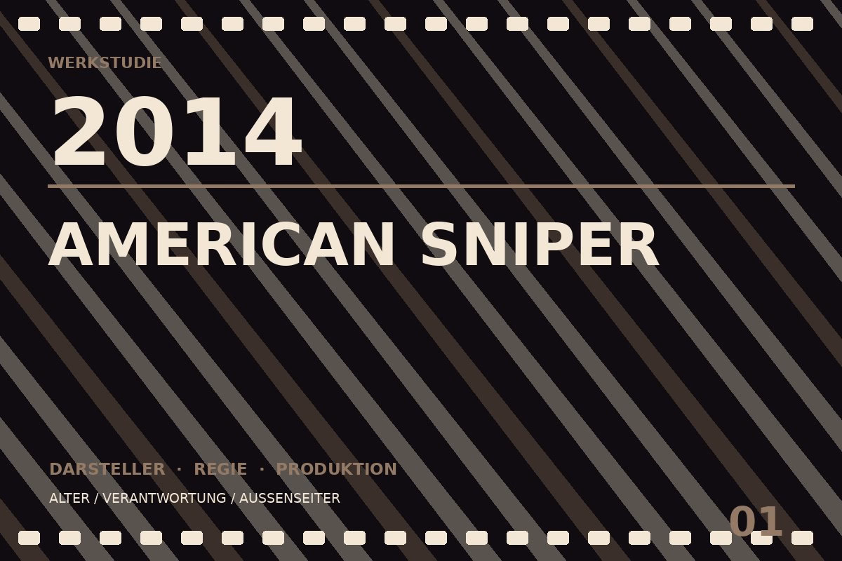 Werkstudie zu American Sniper (2014)