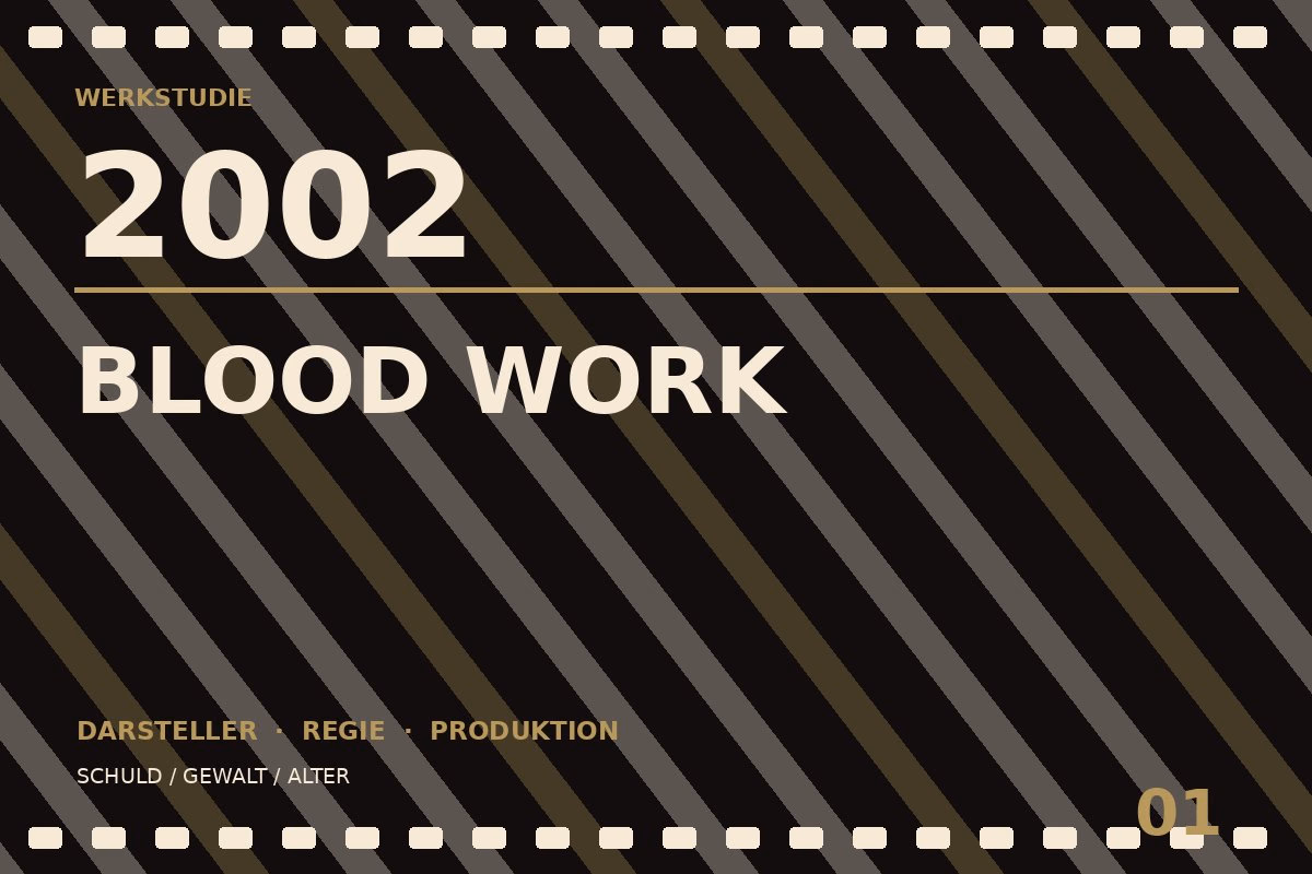 Werkstudie zu Blood Work (2002)