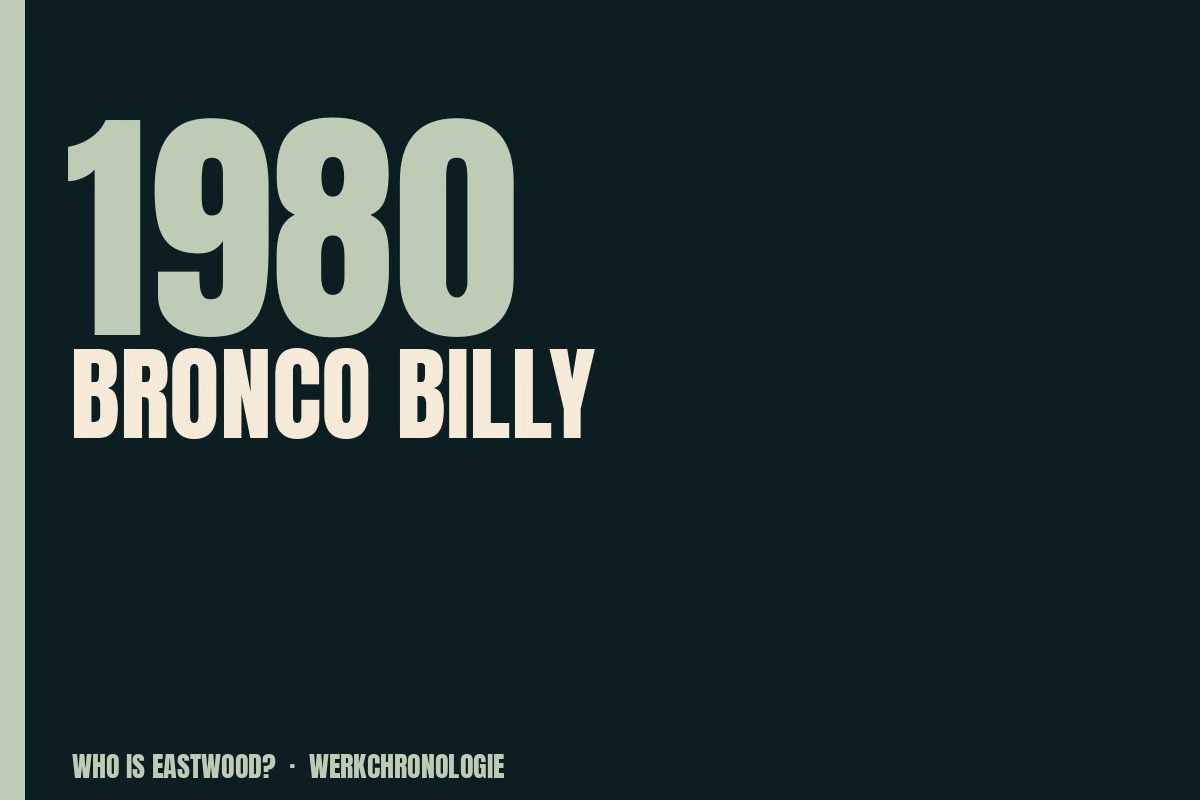 Redaktionelle Titelgrafik zu Bronco Billy aus dem Jahr 1980