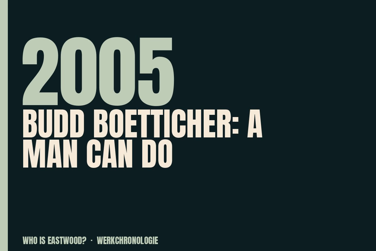 Redaktionelle Titelgrafik zu Budd Boetticher: A Man Can Do aus dem Jahr 2005