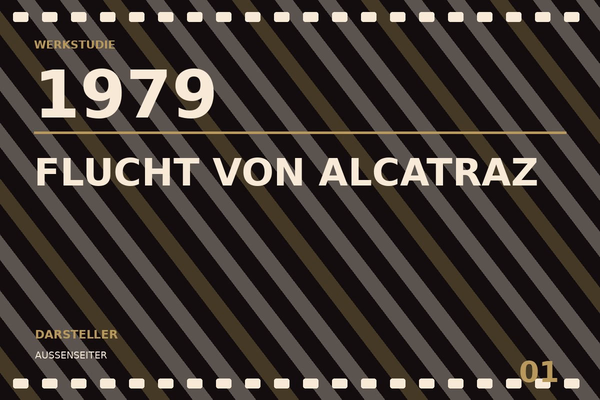 Werkstudie zu Flucht von Alcatraz (1979)