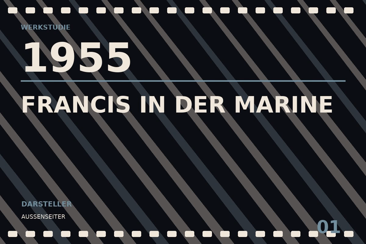 Werkstudie zu Francis in der Marine (1955)