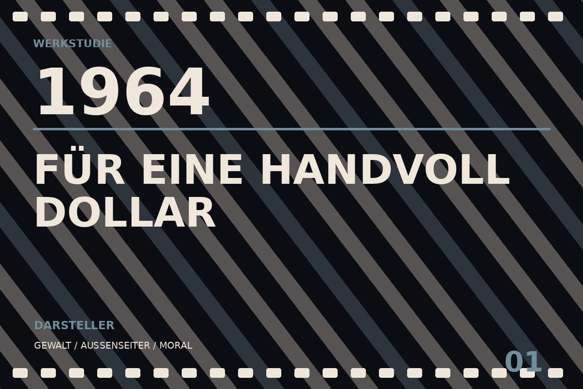 Werkstudie zu Für eine Handvoll Dollar (1964)