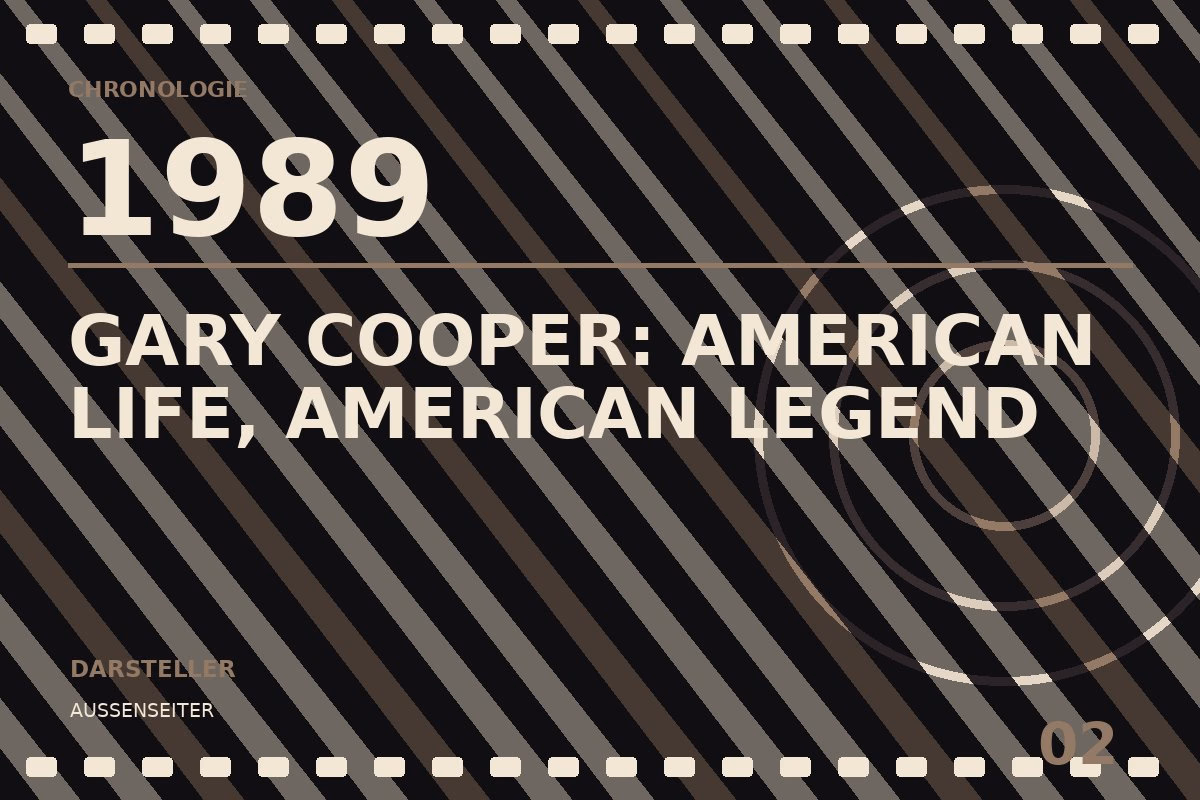 Chronologietafel zu Gary Cooper: American Life, American Legend (1989)