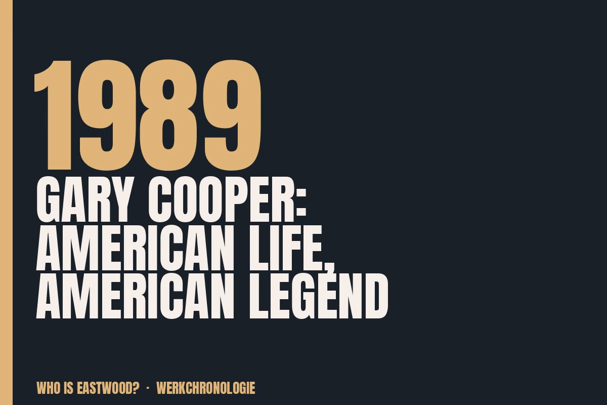 Redaktionelle Titelgrafik zu Gary Cooper: American Life, American Legend aus dem Jahr 1989
