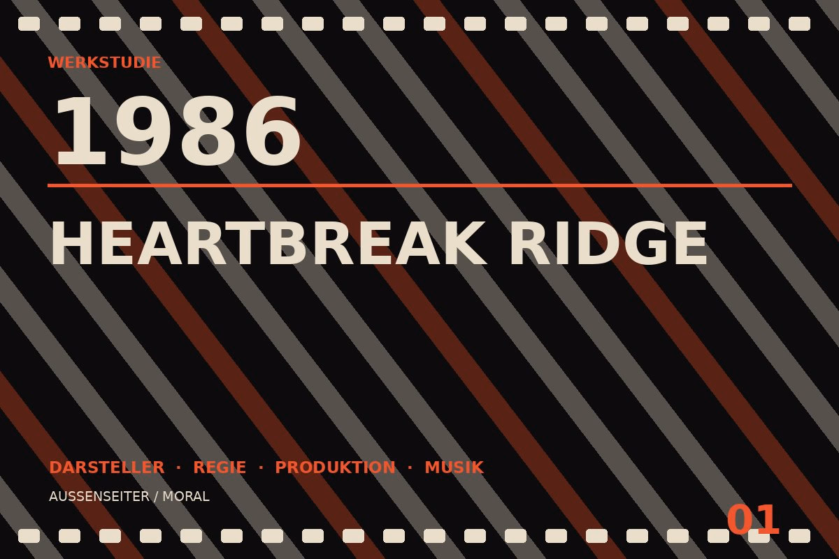 Werkstudie zu Heartbreak Ridge (1986)