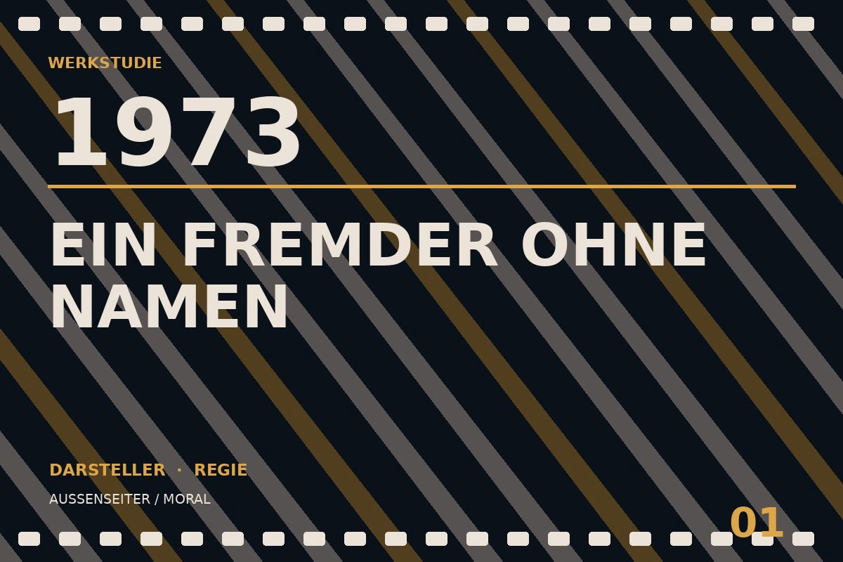 Werkstudie zu Ein Fremder ohne Namen (1973)