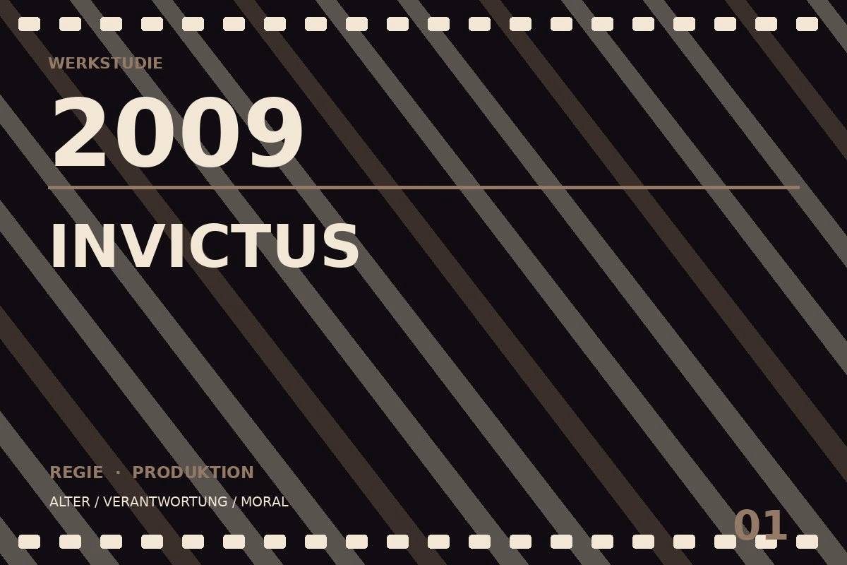 Werkstudie zu Invictus (2009)