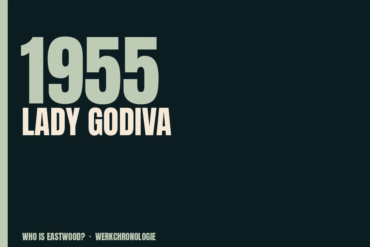 Redaktionelle Titelgrafik zu Lady Godiva aus dem Jahr 1955