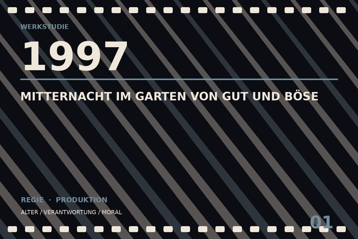 Werkstudie zu Mitternacht im Garten von Gut und Böse (1997)