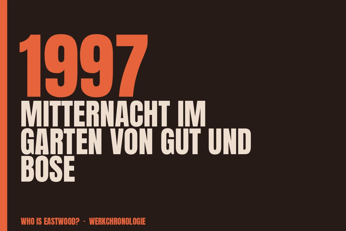 Redaktionelle Titelgrafik zu Mitternacht im Garten von Gut und Böse aus dem Jahr 1997