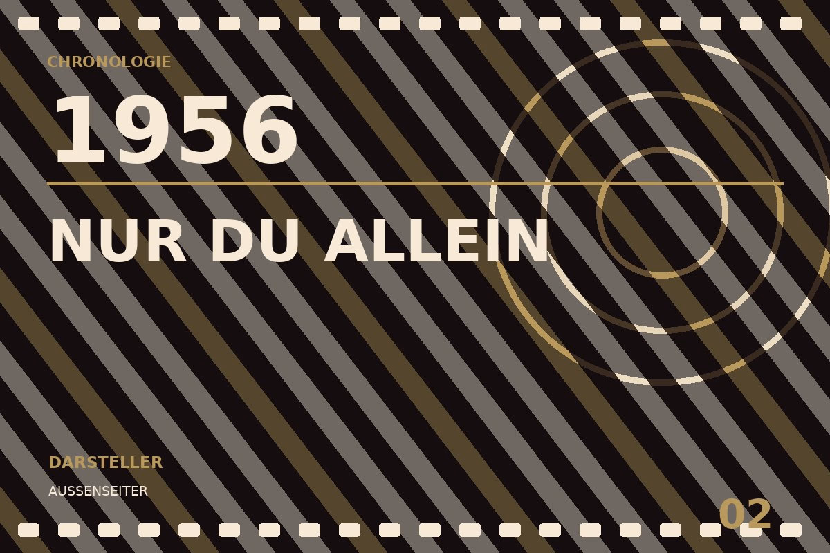 Chronologietafel zu Nur du allein (1956)