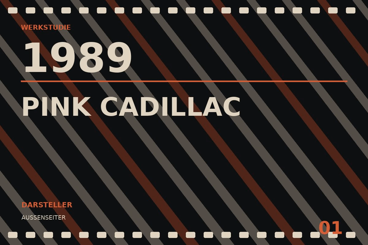 Werkstudie zu Pink Cadillac (1989)