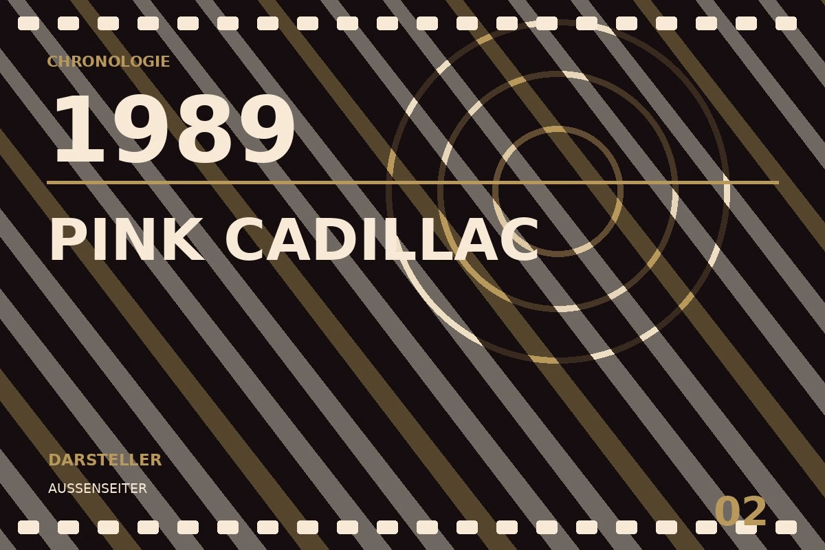 Chronologietafel zu Pink Cadillac (1989)