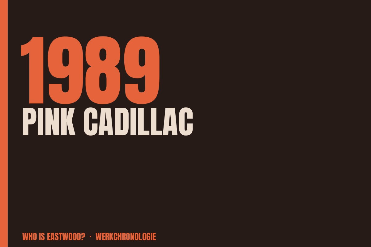Redaktionelle Titelgrafik zu Pink Cadillac aus dem Jahr 1989