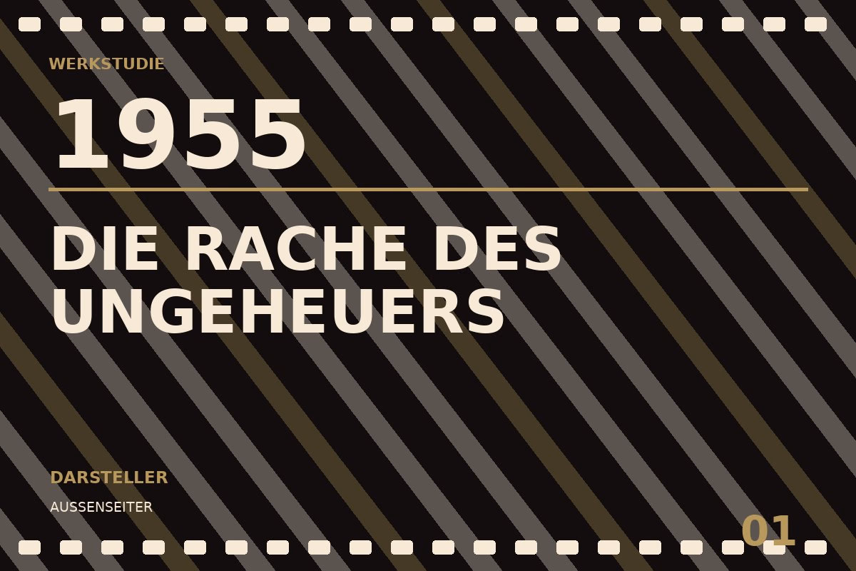 Werkstudie zu Die Rache des Ungeheuers (1955)