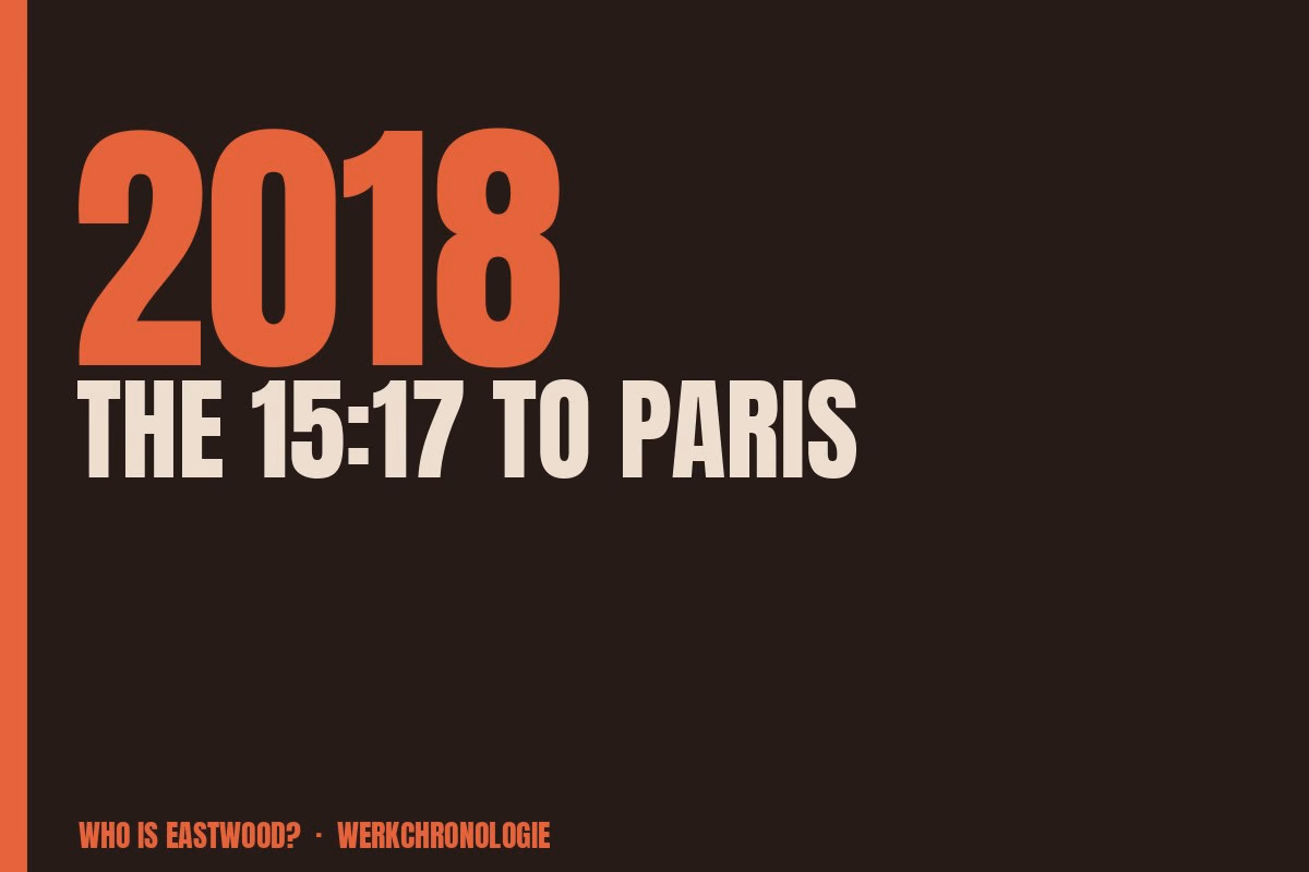 Redaktionelle Titelgrafik zu The 15:17 to Paris aus dem Jahr 2018