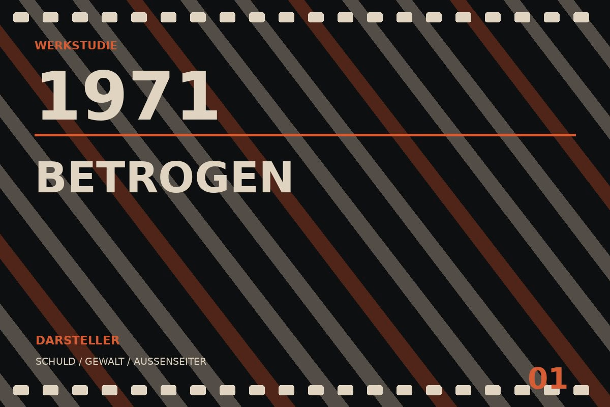 Werkstudie zu Betrogen (1971)