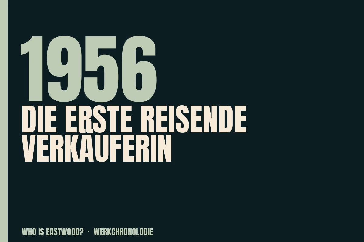 Redaktionelle Titelgrafik zu Die erste reisende Verkäuferin aus dem Jahr 1956