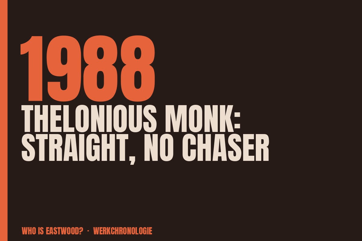 Redaktionelle Titelgrafik zu Thelonious Monk: Straight, No Chaser aus dem Jahr 1988